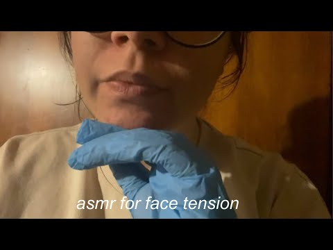 baş ağrısı için eldivenli masaj asmr (türkçe asmr) face tension