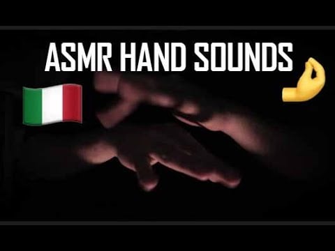 🤌ASMR HAND SOUNDS🤌While Speaking Italian