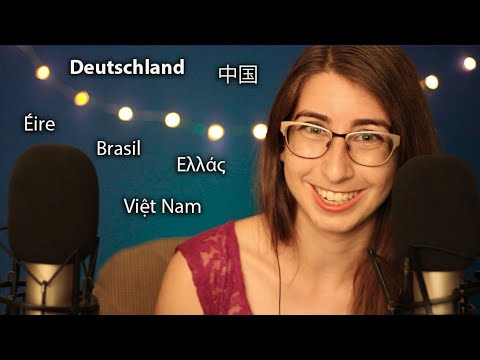 Whispering Country Names In Their Native Languages (50+ Names) ASMR
