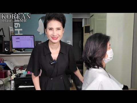 미용실ASMR #디지털 세팅펌 하단 두바퀴 강하게~Hair salon ASMR #DigitalSettingFirm. Two rounds at the bottom