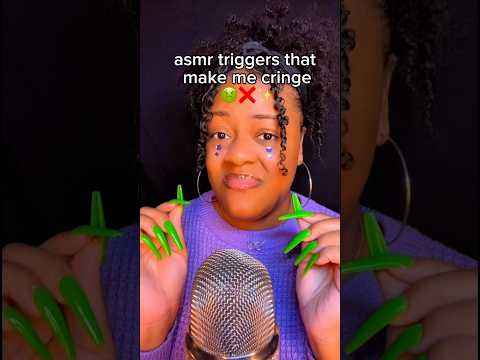 asmr triggers that make me CRINGE 🤢❌✨ #asmr #shorts