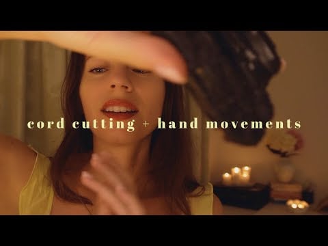 ASMR REIKI full energetic reset (cord cutting, hand movements & rain sounds)