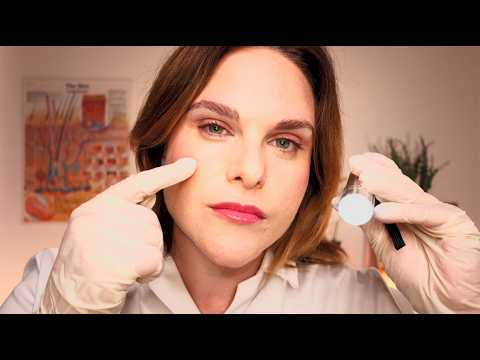 ASMR Skin Examination | Pigmentation & Dehydration