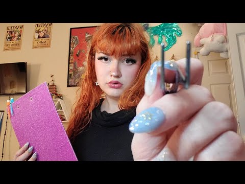 ASMR Facial Analysis Roleplay (Personal Attention + Lens Touching)