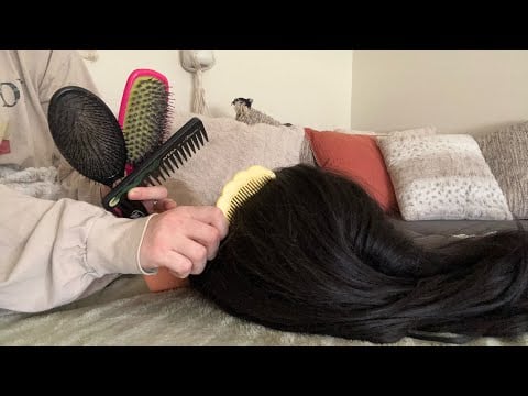 Brushing Hair | No Talking | Lofi Asmr 