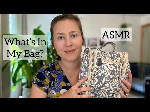 ASMR - What's in My Travel Bag? Tapping, Scratching & Soft Spoken
