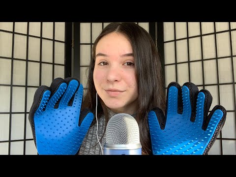 ASMR Rubber Bristle Gloves (Sensitive Ear Scratching)