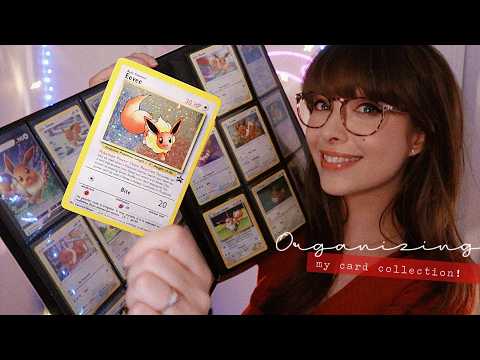 ASMR 📕 Eevee Pokémon Card Binder 📕 Quietly Sorting, Organizing & Showing You My Collection!