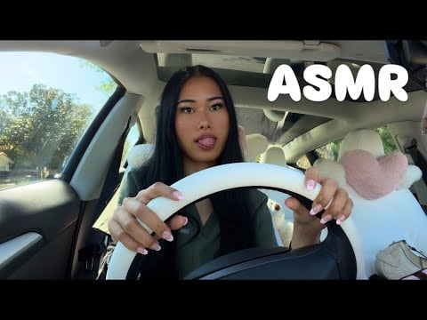 asmr in my car (lofi, soft spoken)