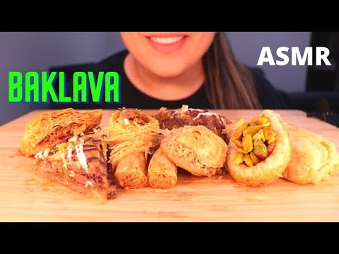 ASMR BAKLAVA EATING SOUNDS بقلاوة MUKBANG (LITTLE WHISPERING) DESSERT | Mandy Foods ASMR