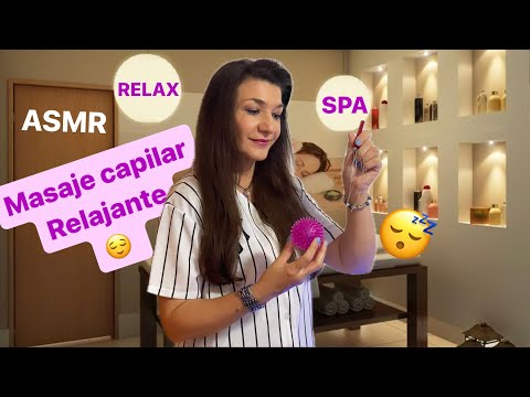 ASMR ROLEPLAY SPA 1 HORA de masaje capilar con susurros muy RELAJANTES 🔊🎧😴/ EN ESPAÑOL