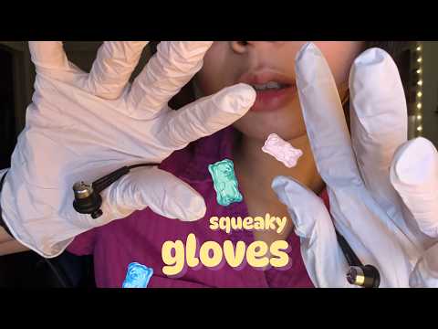 WARNING extremely intense binaural glove asmr (squeaky af)