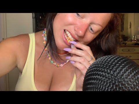 ASMR Eating Nerds Gummy Clusters & Some Rambling #mukbang #eatingasmr