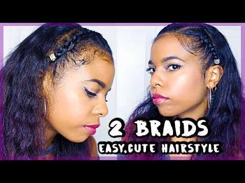 TWO BRAID HAIRSTYLE (With Hair Down)⎜Quick, Easy & So Cute!!⎜DASEANA