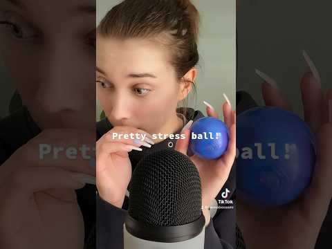 Stinky, pretty stress ball! #asmr #relax #asmrtapping #toy