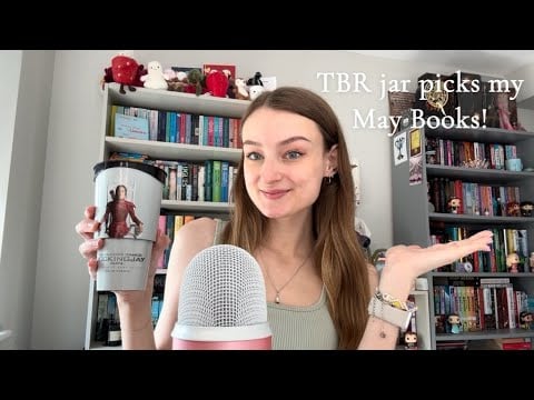 ASMR TBR jar picks my May Reads! (Book tapping/scratching, close whispers, paper sounds)