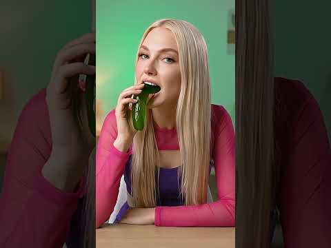 🥒 Jelly Cucumber? I Had to Try This Texture (Pure ASMR)
