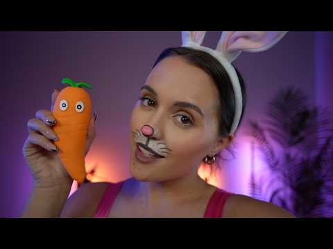 ASMR bunny cosplay 🐰 (carrot chewing, intense mouth sounds)