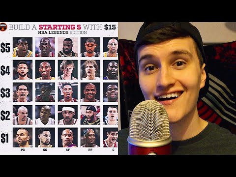 Build A GOAT NBA Team With $15 🏀 ( ASMR )