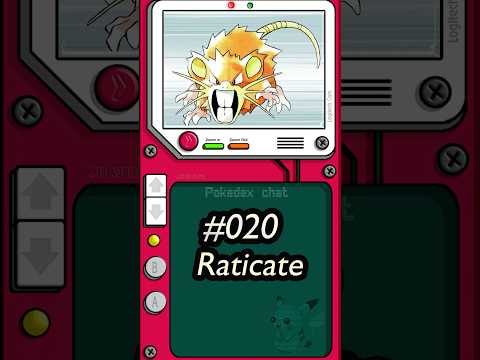 Relaxing Pokedex Entries 🐀 Raticate #asmr #shorts #asmrsounds #pokemon