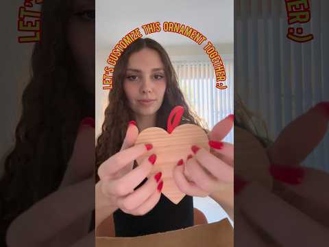 ASMR cozy holiday craft🥰❄️ #asmr #cozy #asmrcrafts #notalking #notalkingasmr #happyholidays