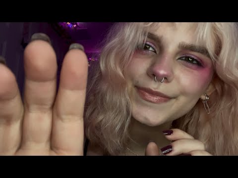 ASMR tongue clicking & hand movements