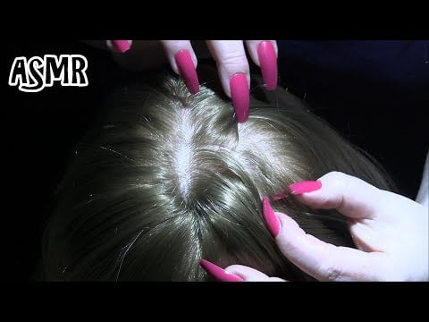 ASMR 1 Minute ⏰ Tingly Scalp Check (NO TALKING) (Real Hair, Scalp Scratching, Long Nails)