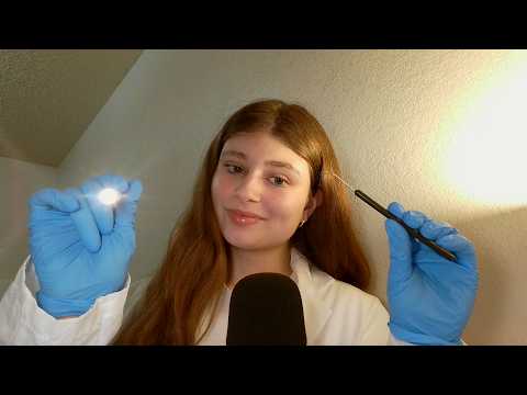 ASMR Relaxing Dentist Roleplay | Cleaning, Tools, Whispering & Up-Close Exam