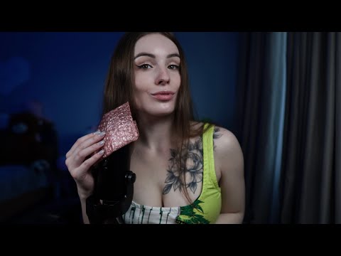 ASMR Relaxing Sounds: Beeswax Wrap & Bubble Wrap