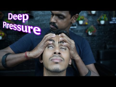 Serene Sleep: Strong Wrist Barber's Deep Pressure Scalp Massage & ASMR #tapping #scratching #asmr