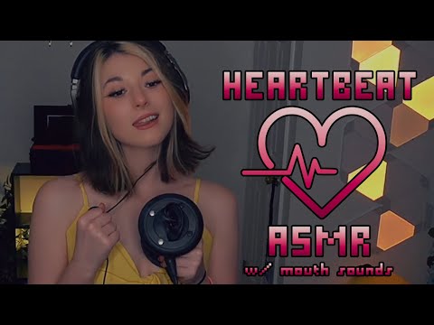 ♥️ Heartbeat ASMR ♥️ w/ Ear to Ear Mouth sounds 👂👅💋
