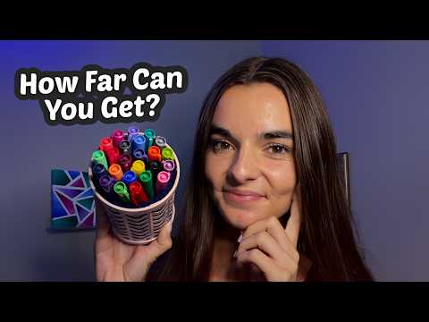 ASMR Pick a Pen Game | How Far Can You Get?