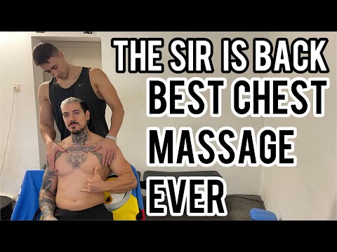 Slow Chest Massage - ASMR massage - ASMR WHISPERED