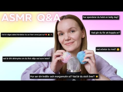 ✨ÄNTLIGEN TILLBAKA MED EN FRÅGESTUND + OLIKA TRIGGERS (ASMR PÅ SVENSKA)✨