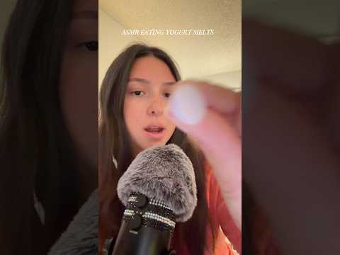 ASMR EATING CRUNCHY YOGURT MELTS #asmr #tingles #eating