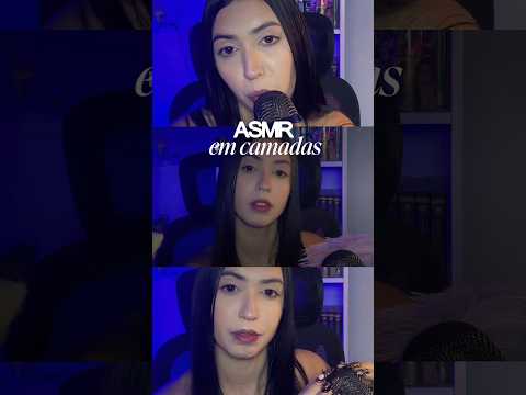ASMR em CAMADAS! Para você dormir AGORA #asmr #tingles #scratching #kisses #shorts