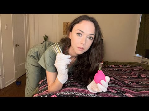 ASMR Chaotic Bedside Medical Exam | Unpredictable Nurse- Fast & Aggressive Medical [POV] for Tingles