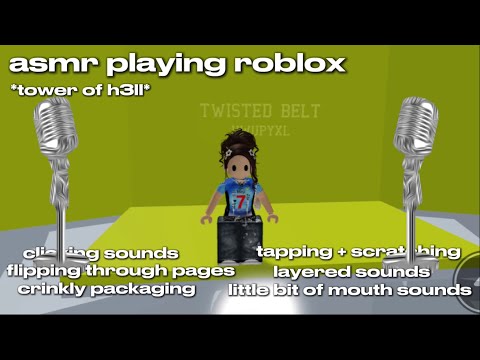 Asmr playing roblox (tower of h3ll)