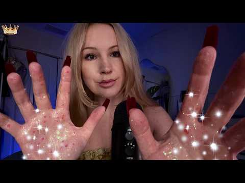 Sleepy tingles ✨💤 Glittery hand movements & layered mouth sounds | Sleep ASMR