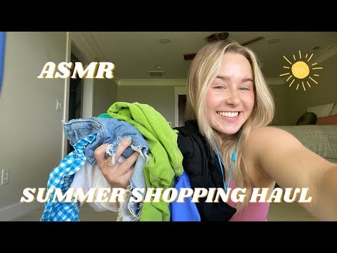 ASMR | SUMMER SHOPPING HAUL