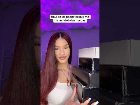 ASMR Haul de los paquetes que me han enviado las marcas🤩 #asmrhaul #giftedbyloreal #giftedbygarnier