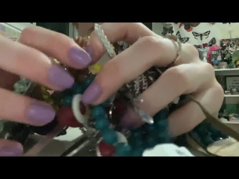 FAST lo-fi assortment of jewelry ASMR no talking 