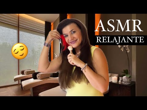 ASMR TE TOCO TU CARITA HASTA QUE TE DUERMAS 😴 MUY RELAJANTE CON SUSURRO 🔊🎧 en ESPAÑOL