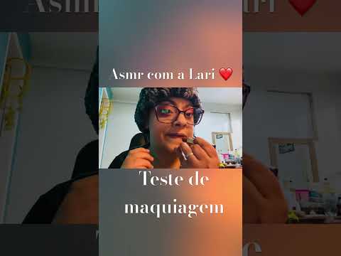 ASMR Caseirinho testando maquiagem 💄 #asmr #asmrvideo #makeup #asmrcommunity #tingles #relax