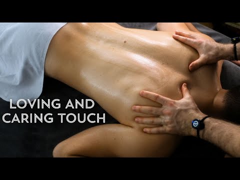 Intimate and Slow Back Massage ASMR to Fall Asleep | Soothing Man to Man Massage | NO TALKING