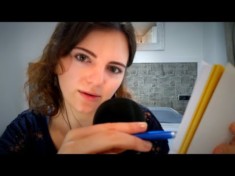 Inaudible & Semi Inaudible Whispering | Writing and Typing Sounds ASMR🤫