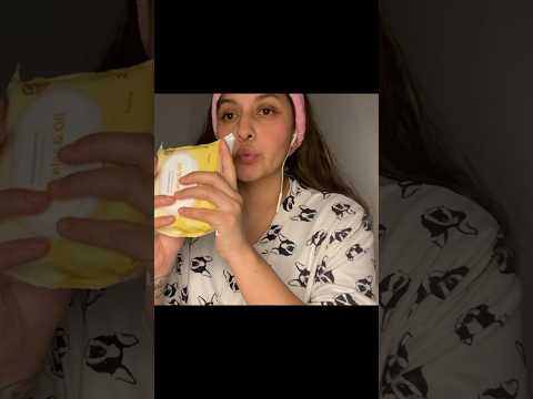 Me desmaquillo y hago Skincare en 50 segundos 😵‍💫❤️‍🔥 #asmr #susurros #skincare #desmaquillante
