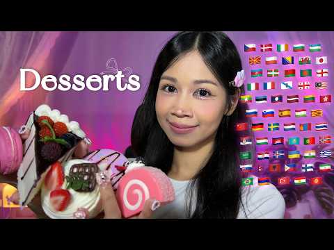 ASMR Dessert Names 🍰✨ in 70 Different Languages