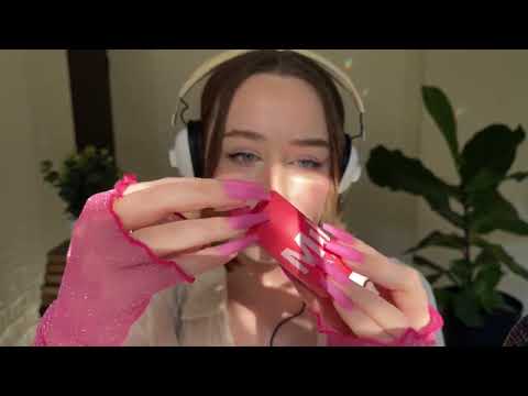 *one minute asmr* fast tapping on pink objects (no talking)