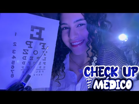 ASMR | CHECK UP MÉDICO GERAL ⚕️ – exame dos olhos, ouvidos, paladar...